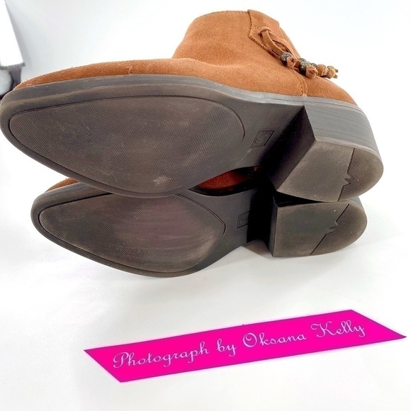 White Mountain Havana Hazel Suede Ankle Boots 6 M - Picture 3 of 10